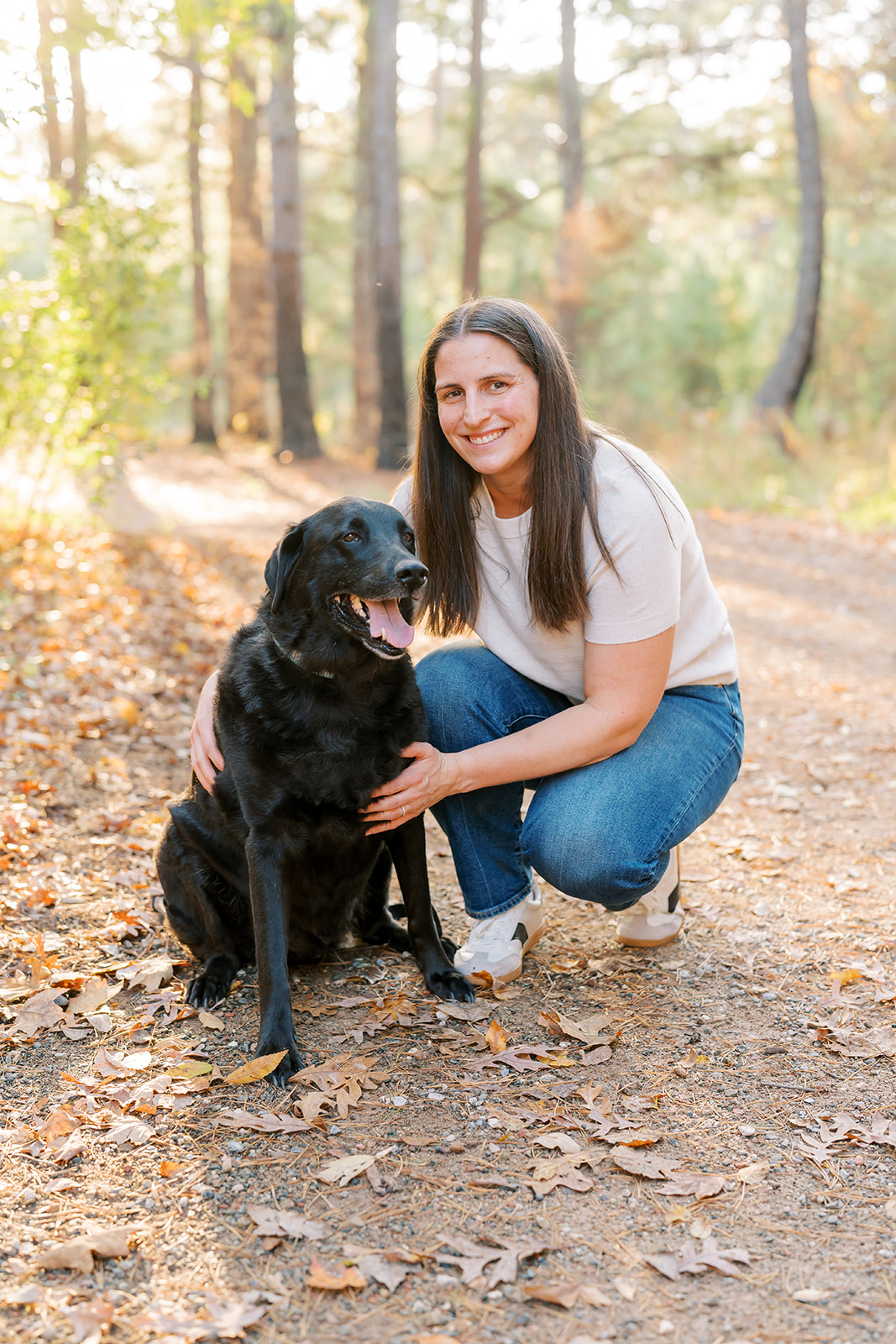 Lauren and her dog, Cooper