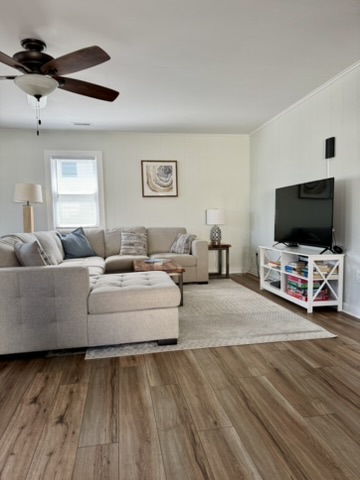 Living room with TV